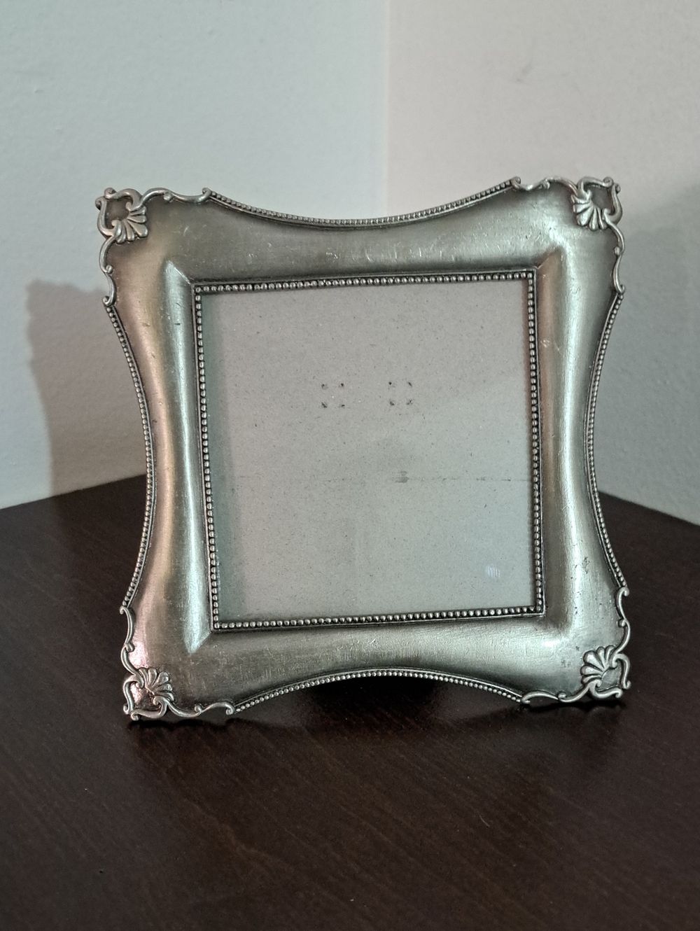 Classic Silver Ornate Square Picture Frame - Silver